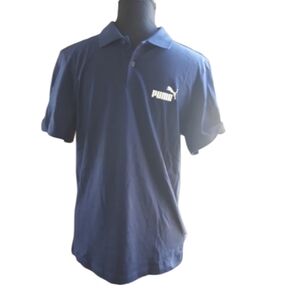 Size S Puma blue short sleeve golf shirt Polo excellent condition